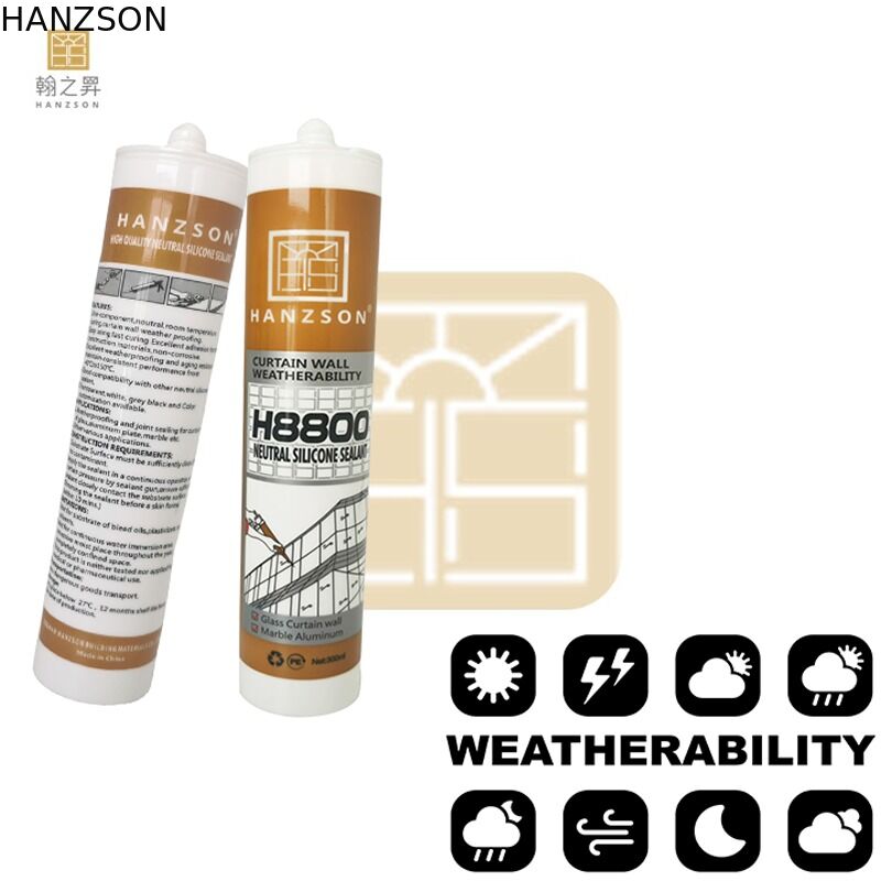 Eco-friendly Rubber Glue Manufacturer H8800 Weatherproof Adhesives Sealant for Curtain Wall Structural Silicone Sealant
